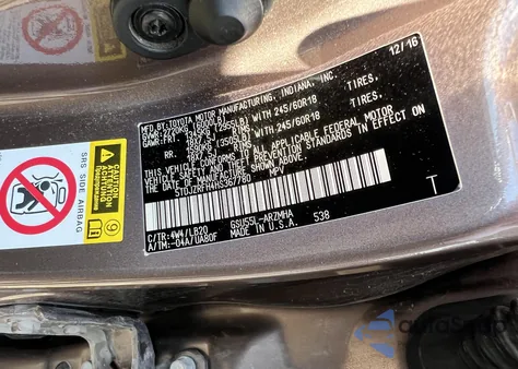 2017 Toyota Highlander Xle from USA, damaged, VIN 5TDJZRFH4HS367780